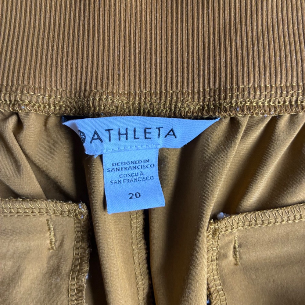 Athleta Brooklyn Ankle Pant 20 Mustard Yellow Ochre Tapered‎ 288086 Womens - Picture 4 of 10